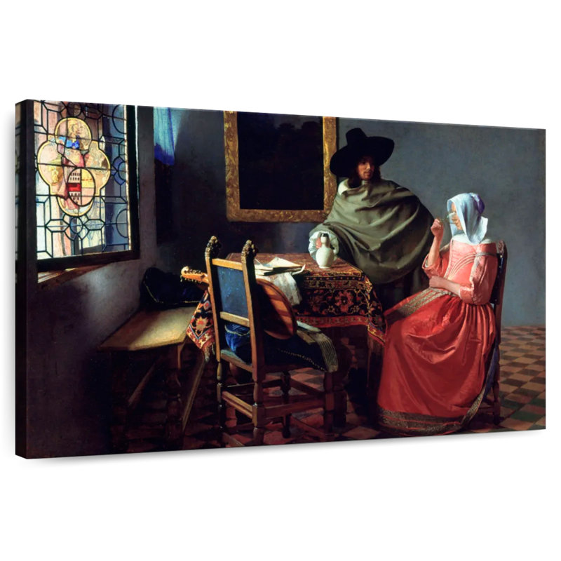 Le verre de vin - 1661, H 30 po x l 45 po