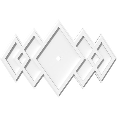 Médaillon de plafond contemporain en PVC de qualité architecturale Zoe