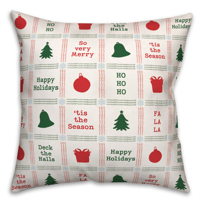 Coussin Xmas Icon Grid