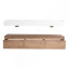 60 inch Wall-Mounted Bathroom  Vanity with Double Resin Sink,Soft Close Drawer,Float Mounting Design