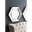 Miroir mural 21 po x 18 po Hexagon