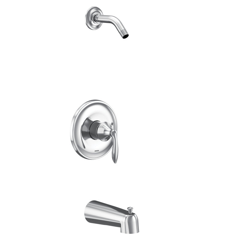 Eva Tub and Shower Faucet, Chrome