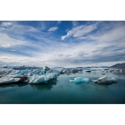 Glacier Lagoon Iceland - Wrapped Canvas Print