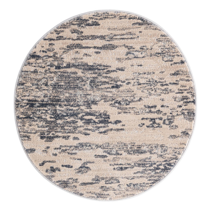 Halpert Abstract Indoor Rug, Round 3'