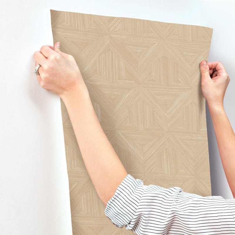 Papier peint Parquet, Brun clair
