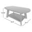 Table basse d'extérieur en polyester Arrlo