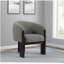 Fauteuil d'appoint rembourré brun Maciel