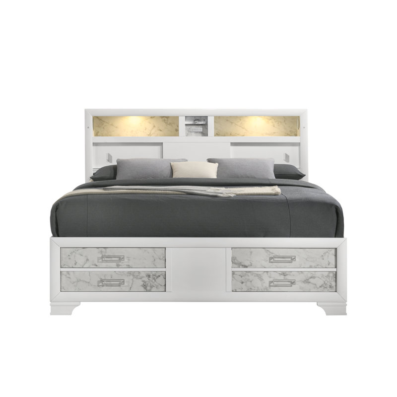 Novarayne Bed White, Full / Double