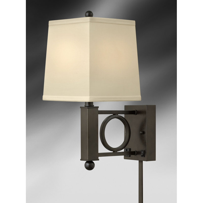 Hammertone Geometrics Plug-in Armed Sconce