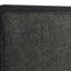 Grand lit tapissier noir Burton
