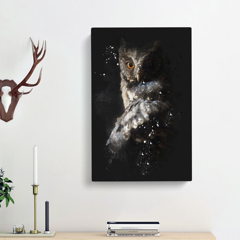 Owl - Wrapped Canvas, 91cm H x 60cm W x 3cm D