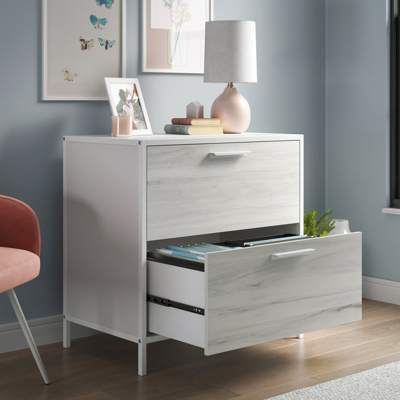 Kahala 30.24'' Wide 2 -Drawer File Cabinet, White