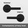 Milan Privacy Door Lever with Round Rosette