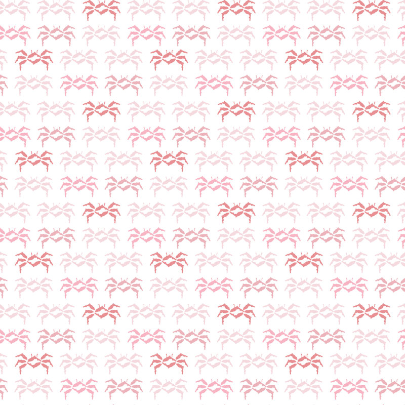 Rouleau de papier peint adhésif crabe de sable L 10 pi x l 24 po Florida, Rosé, Autocollant