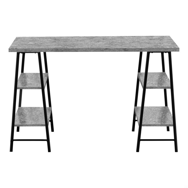 Bureau d'ordinateur, bureau personnel, ordinateur portable, tablettes de rangement, L 48 po