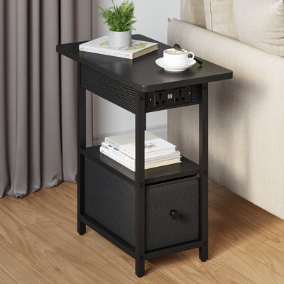 Aleine Side Table with Storage