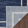 Lucretia Abstract Machine Woven Chenille Indoor/Outdoor Area Rug in Blue