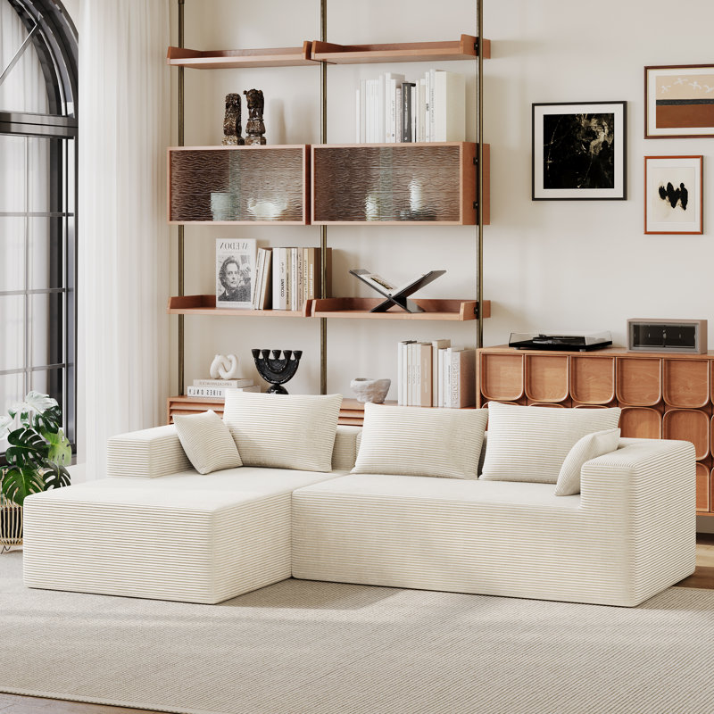 Canapé modulaire Boneless 111 po Cloud, Beige