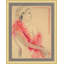 Red Boa' Framed Print on Glass