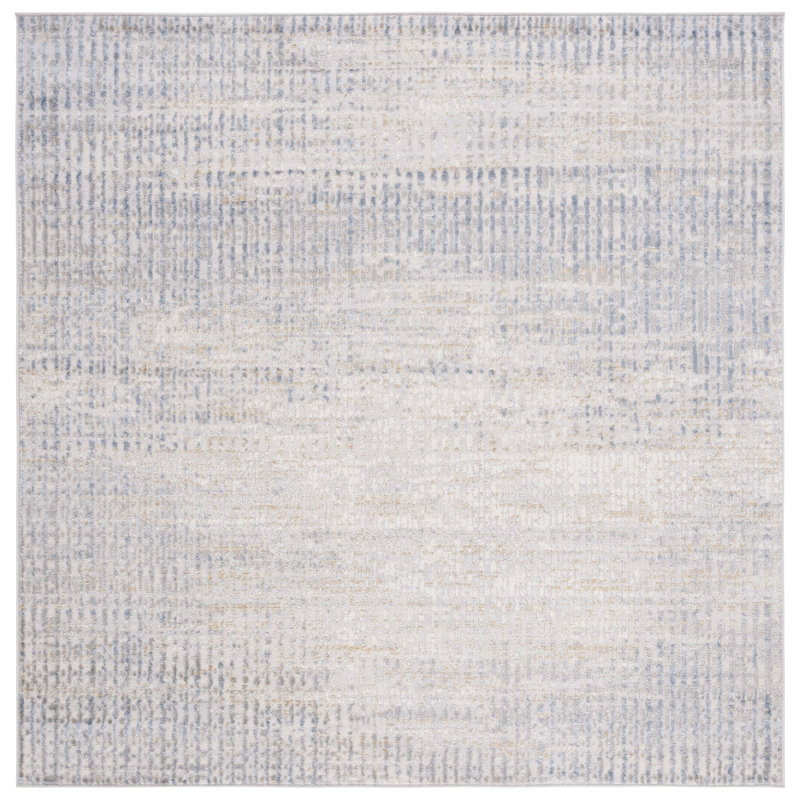 Palma Performance Abstract Rug, Square 6'7"