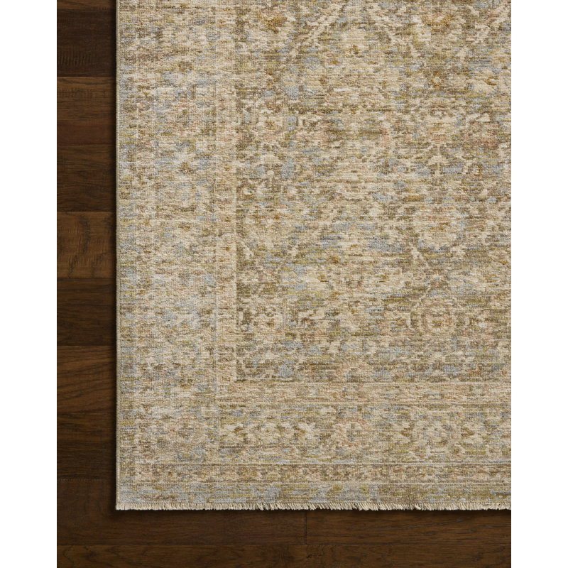 Loloi Elora Sky / Terracotta Area Rug, Sky / Terracotta 7'-10" x 10'-2"