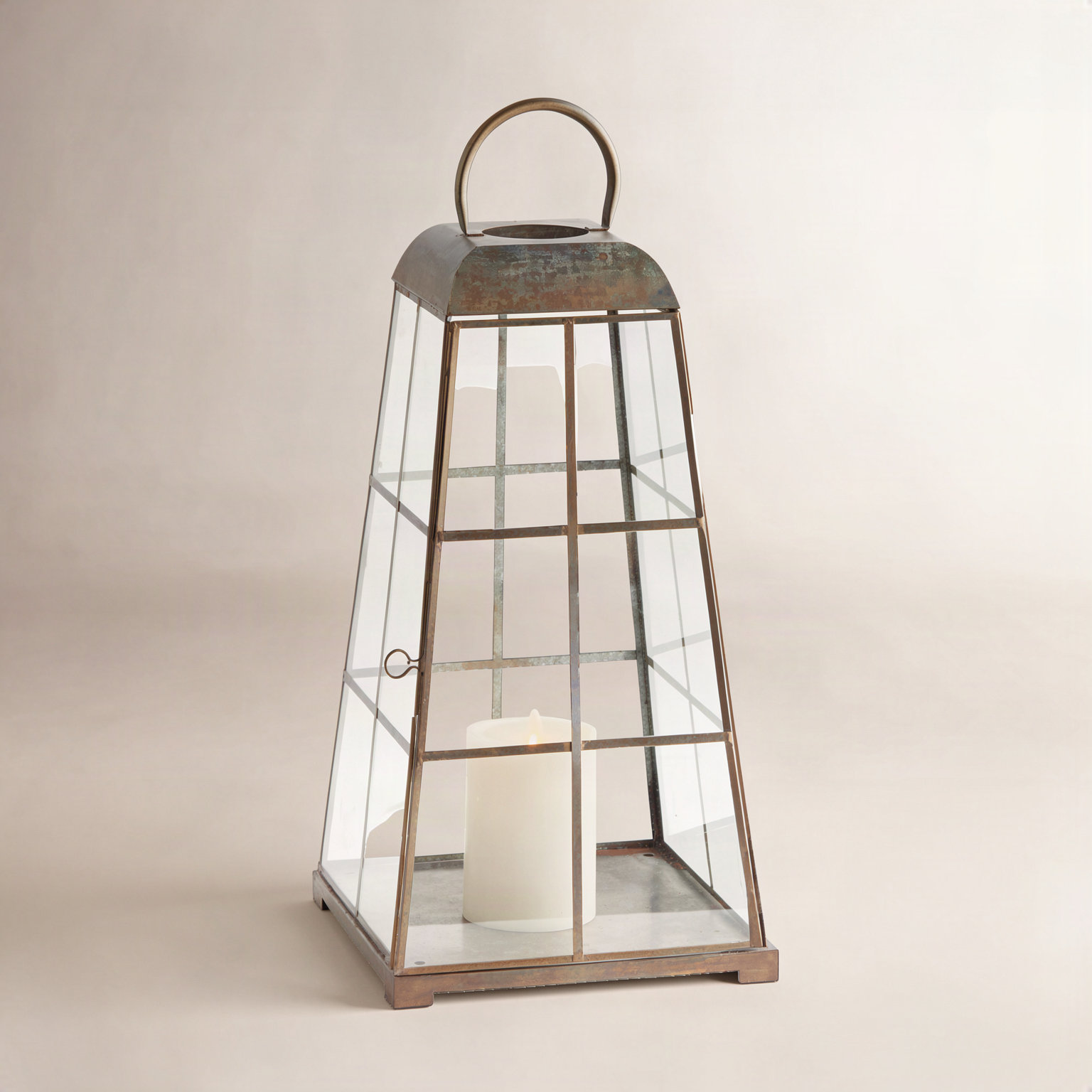 Alansont Lantern Candle Holder, 21.75" H x 10" W x 10" D