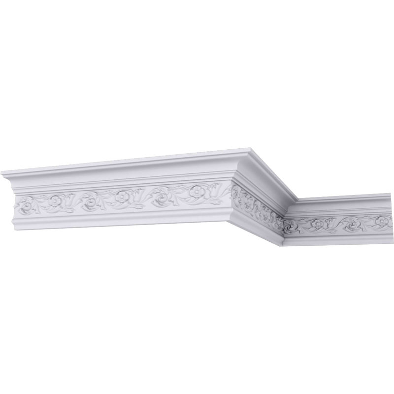 5 1/8"H x 2 7/8"P x 6"F x 94 1/2"L Springtime Crown Moulding