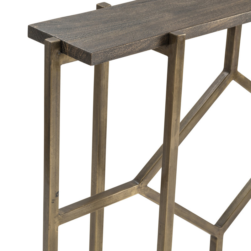 Knopf 42'' Solid Wood Top Console Table
