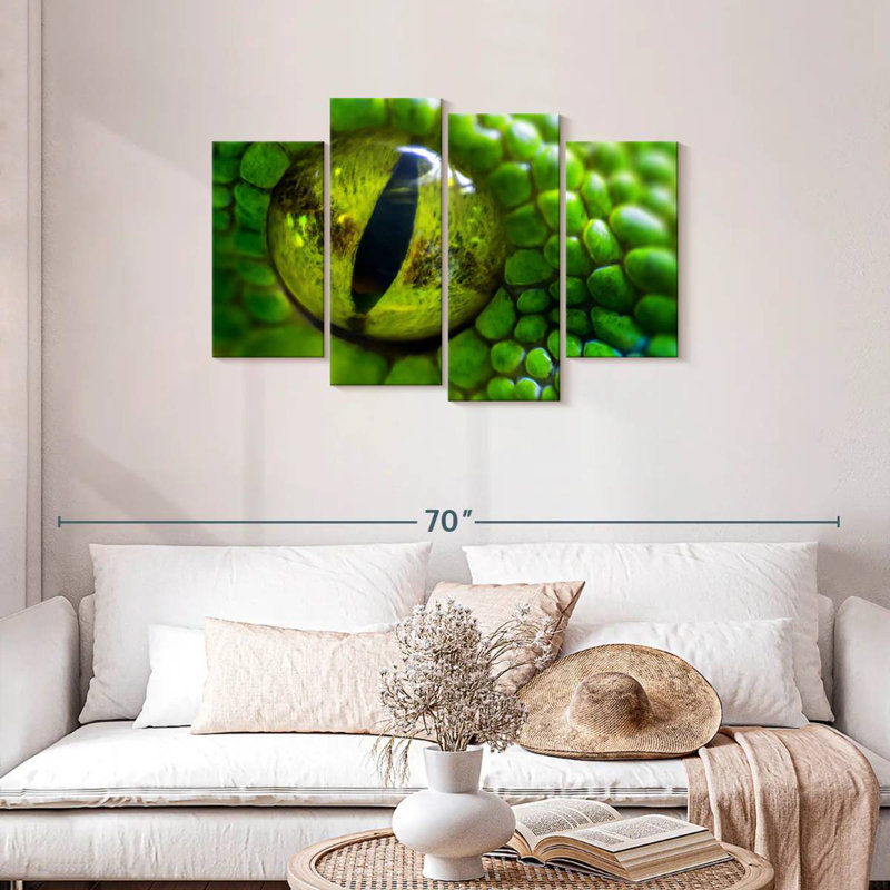 Brampt Green Python Eye, 27" H x 43" W
