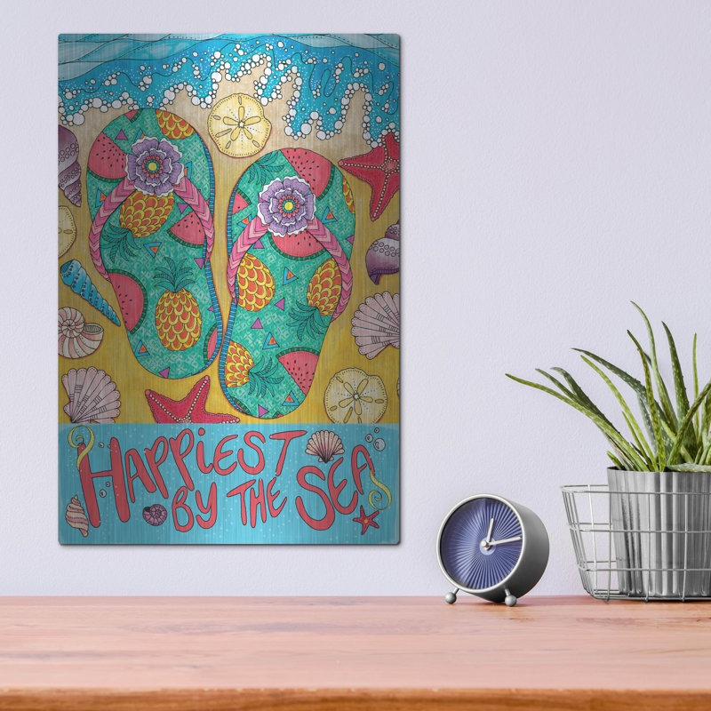 Art mural en métal Rosecliff Heights, H 16 po x l 12 po