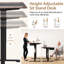 Adjustable Metal Base Computer Desk