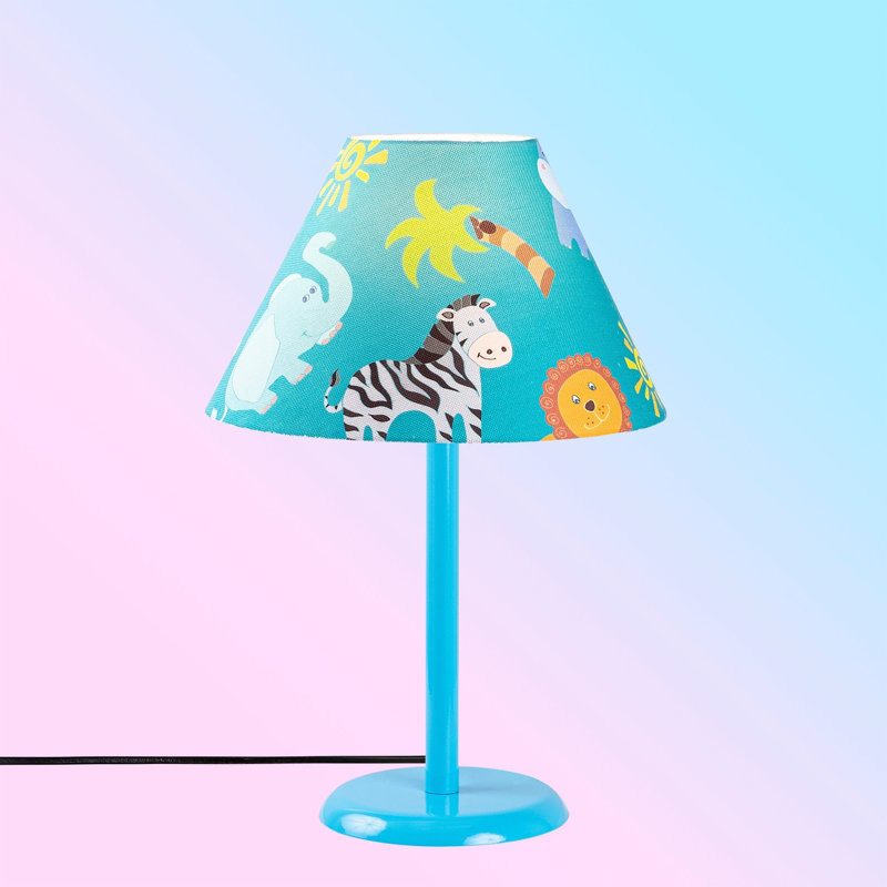 Lampe de table bleue 18,11 po McTeer