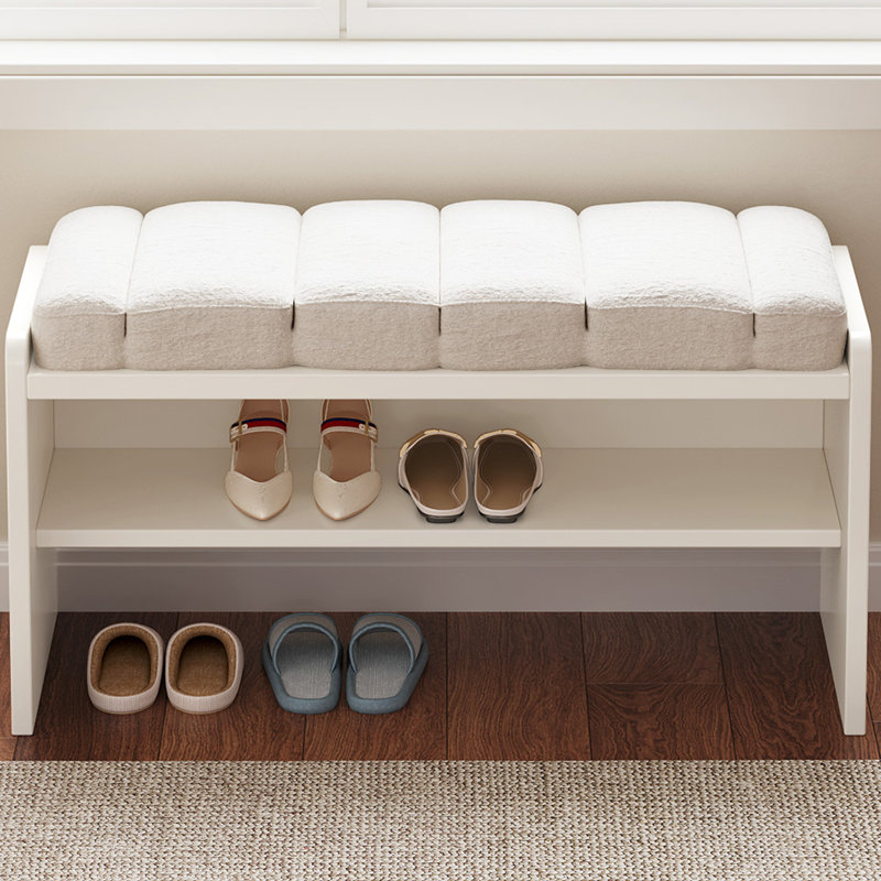 Banc à chaussures à 2 niveaux