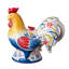 Théière en céramique French Rooster 3D en forme de coq sculpté aux couleurs vives de la province, idéal pour servir du thé, décorer des cuisines rustiques, accueillir des rassemblements