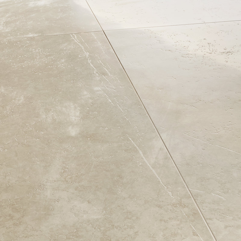 Cavira 23.77 in. x 47.55 in. Polished Porcelain Floor and Wall Tile (15.7 Sq. Ft. / Case), Sand Beige