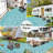 Geometric Reversible Plastic Outdoor Rug Yard Seaside Camping Large Mat-164687391