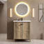 Space-Saving Folding Floor Cabinet with Patented 1-Minute Install and Ceramic Sink-1099859596