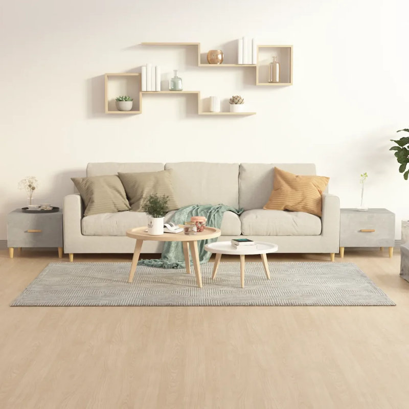 Cuellar Three Leg Coffee Table, Grey