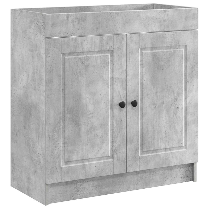 78.5cm Bathroom Vanity Base Only, Concrete Grey