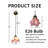 1-Light Pink Flower Pendant Light, E26 Socket With Bulb Included, D 7.9 Inch