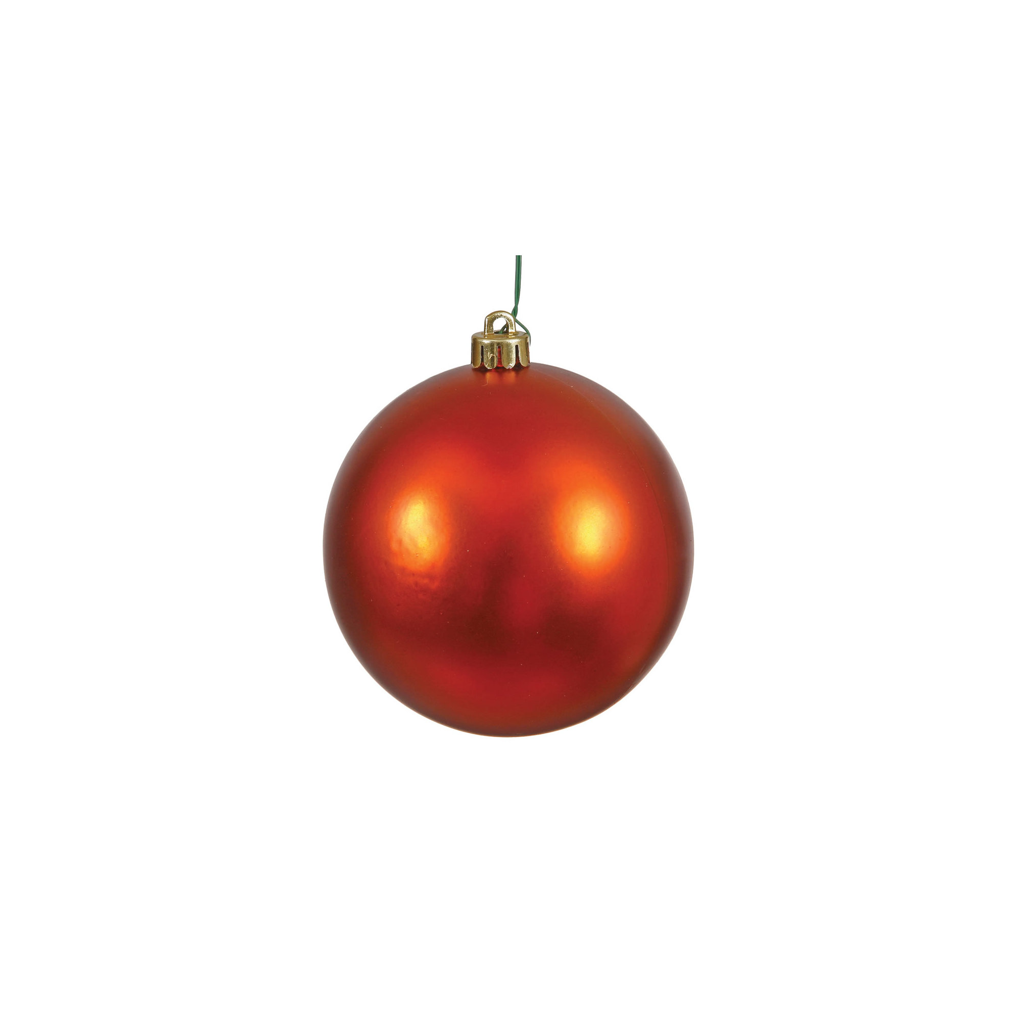 Holiday Décor Ball Ornament, Burnish Orange