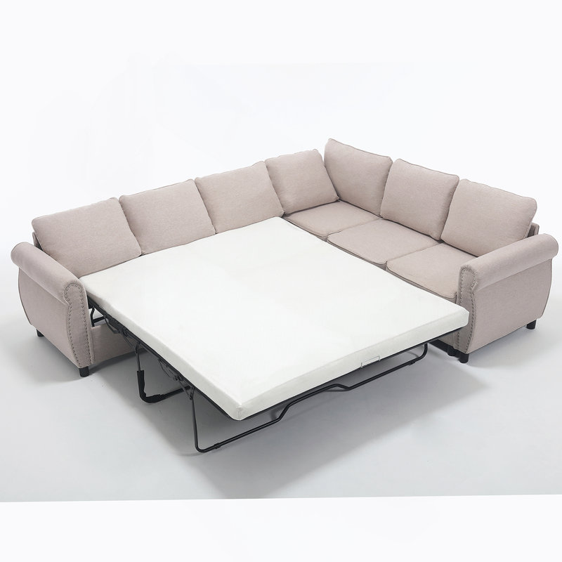 Canapé-lit modulaire en L polyvalent pour les salons spacieux