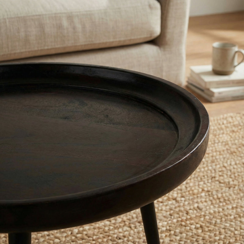 Limara Solid Wood Tray Top End Table