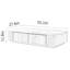 Table basse moderne simple en noyer noir