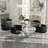 Antli Rectangular Restaurant Dining Set-632700853-632700851-617401710
