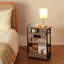 40cm W Metal Bedside Table-1091649971