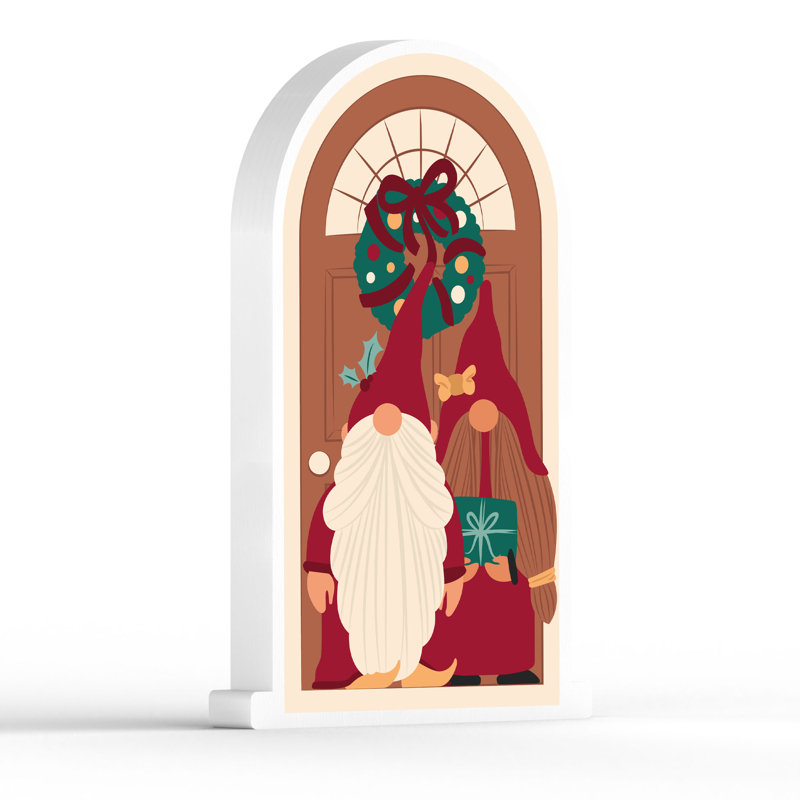 Wreath Fairy Door Festive Gonks Wall Décor