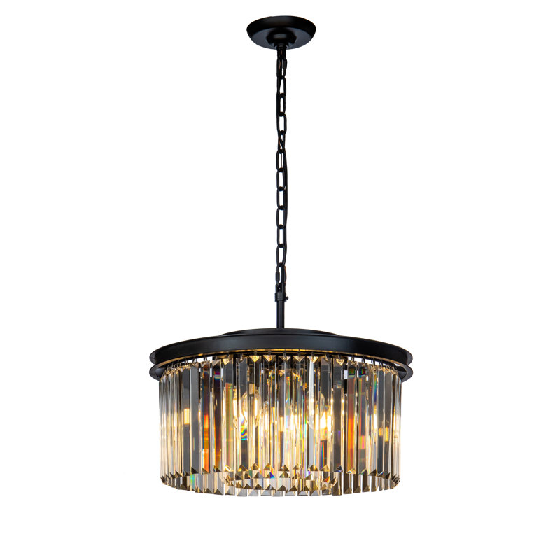 Lustre moderne en cristal à niveaux 9 lumières Shaeden