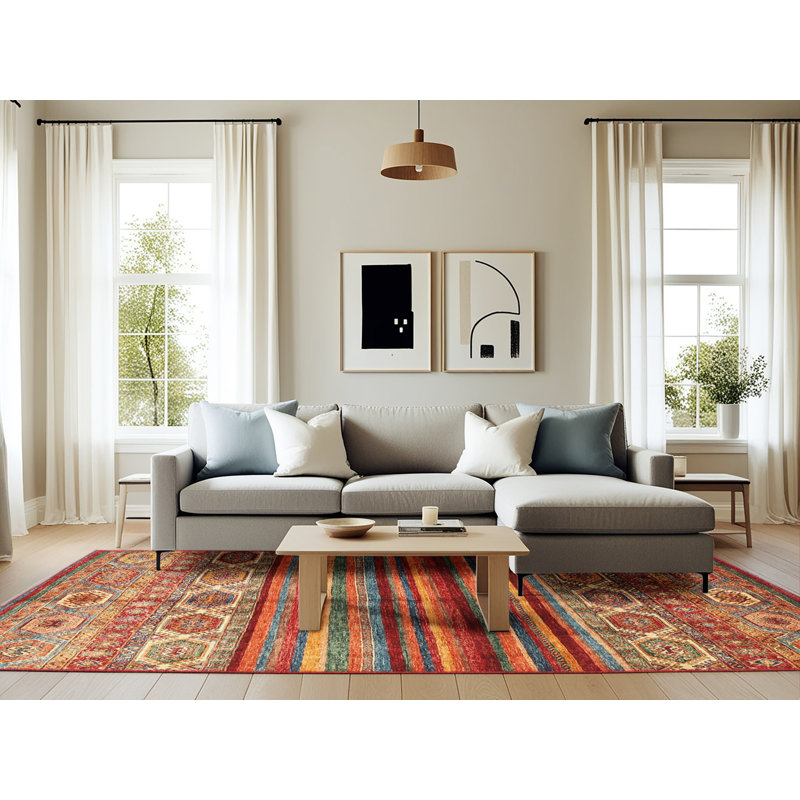 Tapis rouge Southwestern, Rectangle 6 pi x 9 pi