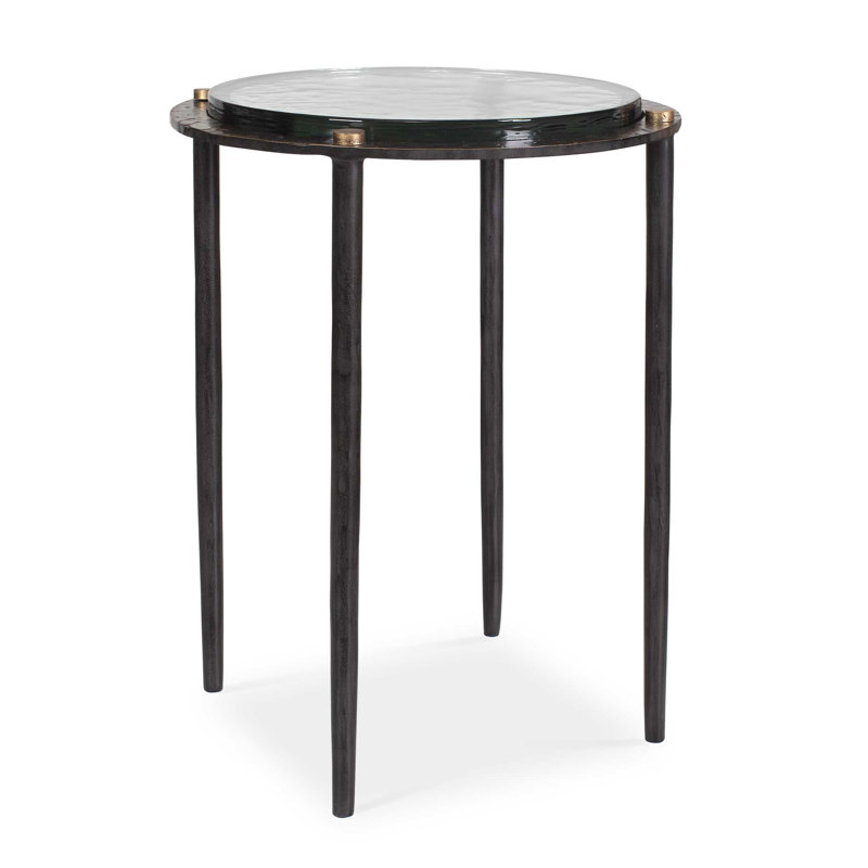 Uttermost Kennington Round Glass Accent Table